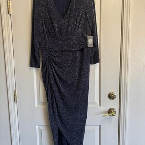 Vince Camuto long sleeve sparkling black dress size 16W